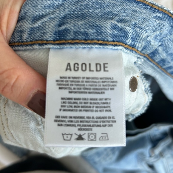 Agolde Light Blue Boot Cut Jeans - Picture 3 of 5